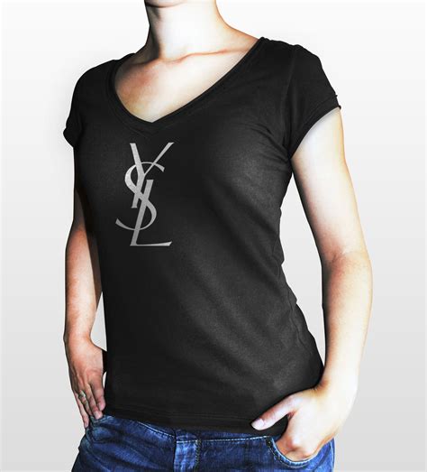 ysl t shirt schwarz|YSL tee shirts women's.